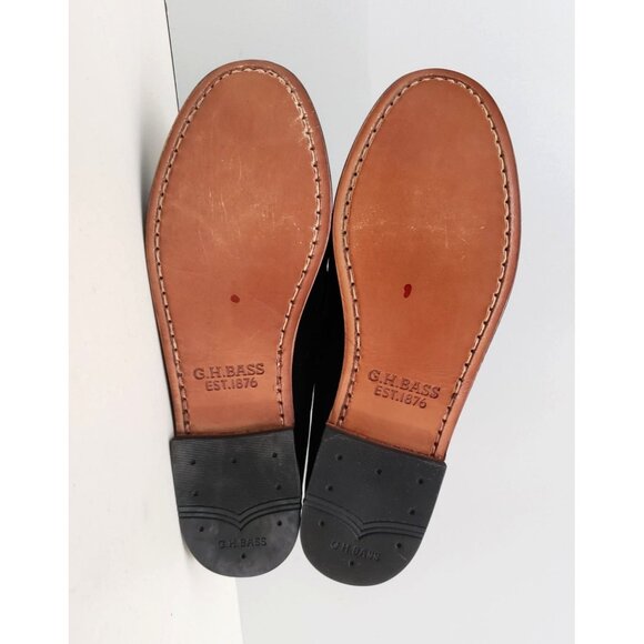 G.H.BASS Weejuns Whitney Velvet Loafers Dark Green Womens Size 7 - Picture 4 of 5